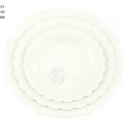 花邊圓型餐盤(6、4PCS