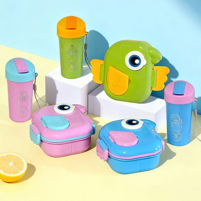 干飯鳥(niǎo)套裝飯盒(水杯